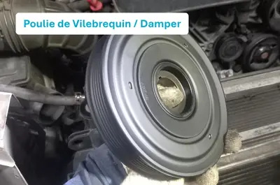 poulie de vilebrequin / damper