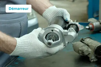 changement du démarreur de voiture