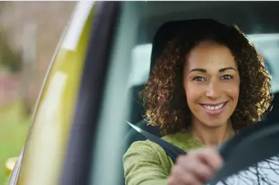 une automobiliste ravie