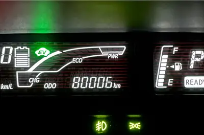 80 000 km indiqués au tableau de bord