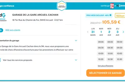 Exemple garage confiance