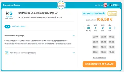 Exemple garage confiance