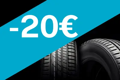 20€ offerts sur vos pneus !