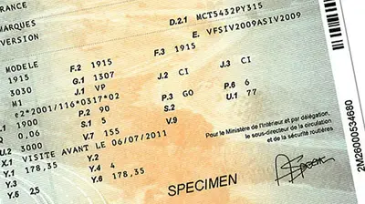 carte grise